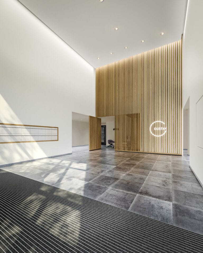 Rendering der neuen Foyergestaltung im Gustav